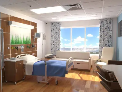 Patient Room 3D model