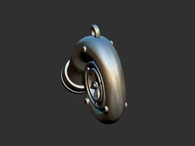 Turbo Pendant 3D print model