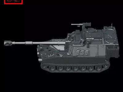 Tank M109A6 Paladin 3D model