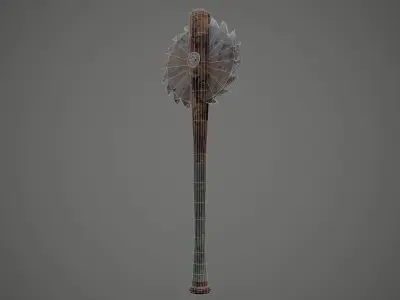 Baseball bat Six pack  Low-poly 3D model