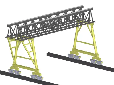 GANTRY CRANE 3D model buy