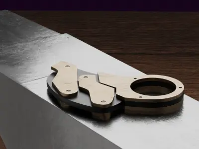 folding knife  3D model