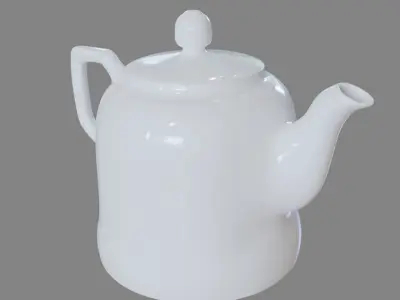 Chinese Classic Sytle Pocelain Pot Collection - 9 models 3D model