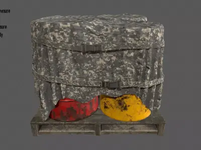 Military Material Low-poly 3D model buy