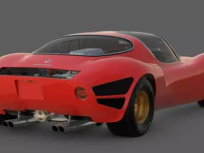 1967 Alfa Romeo Tipo 33 Stradale 3D Model 3D model