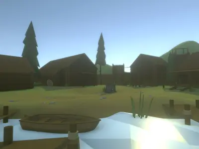 Low Poly Medieval Buildings Pack Low-poly 3D model
