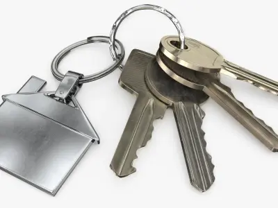 Keys with Keychain 3D model purchase