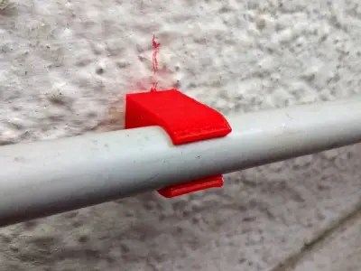 Conduit clip for PVC tubes 3D model