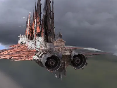 Royal Drake Airship 3D model