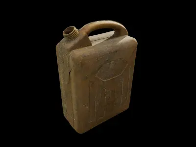 Anydrafts Oil container 01 Low-poly 3D model