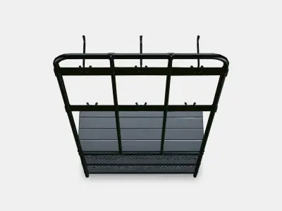 PINNIG coat rack with bench Low-poly 3D model