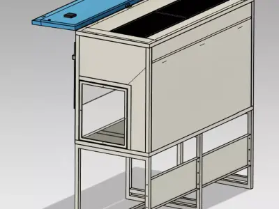 Biosafety Cabinet 6ft Horizontal Laminar Flow  3D model