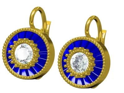 Beautiful Small Size Earring 3D print model