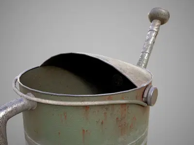 Old Watering Can Low-poly 3D model purchase