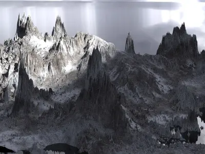White witch Mountain 5  3D model