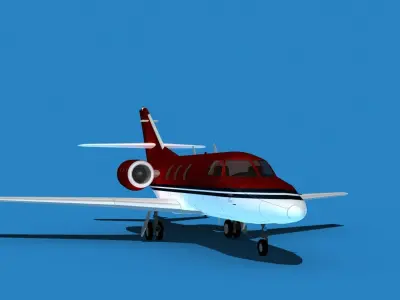 Dassault Falcon 10 V14 3D model
