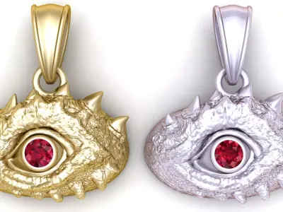 Dragon Eye Pendant 3D Printable MODEL 3D print model