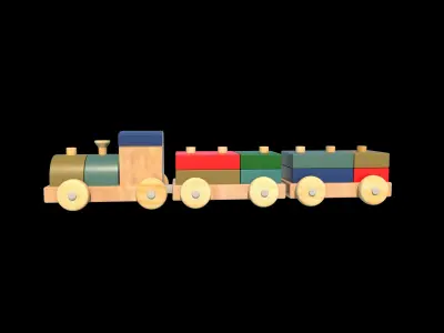 toy train  3D model purchase