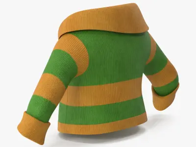 Cartoon Sweater Yellow 3D model