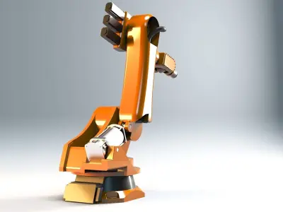 ABB Industrial Robot Low-poly 3D model