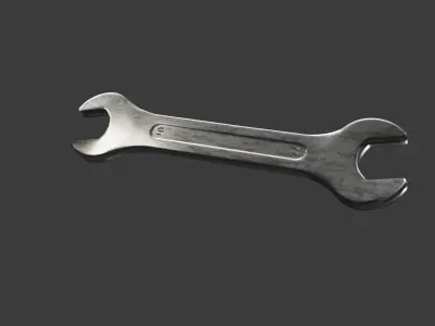 Wrench Low-poly 3D model order