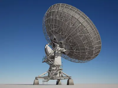Satellite Dish Antenna 3D model