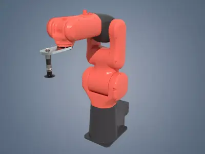 industrial robot arm Low-poly 3D model Low-poly 3D model purchase