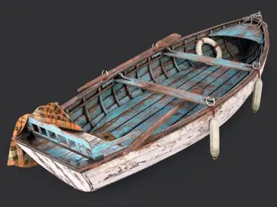 Old boat 3D model