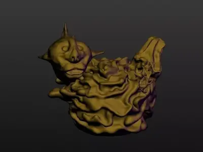 Coral Fish Free 3D print model