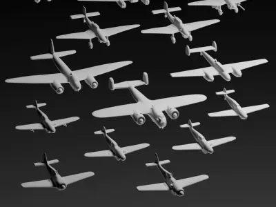 German WW2 Aircraft 3D print model