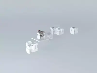 Architectural detail set of cubes Free 3D model