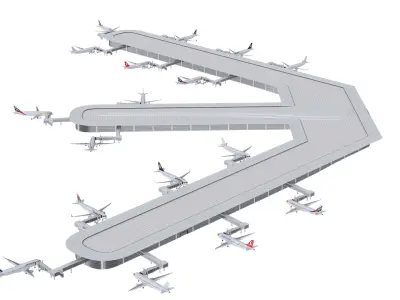 Terminal International Airport and Airplanes 