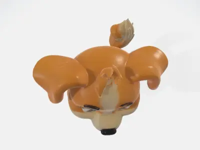 Cartoon dog 3D model purchase