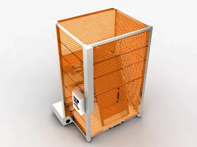 Automatic Loader Depositor for Can Jar Food Processing Low-poly 3D model