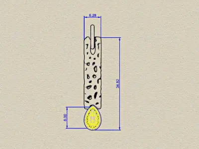 Chia pendant  3D model