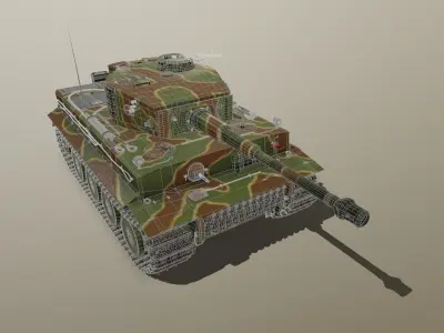 Tiger Tank E 3D model