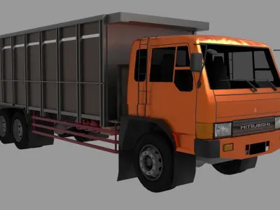 MITSUBISHI FUSO FN 527 SM Low-poly 3D model by AzkA3D