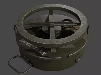 WW2 M1A1 Anti-Tank Mine 3D model
