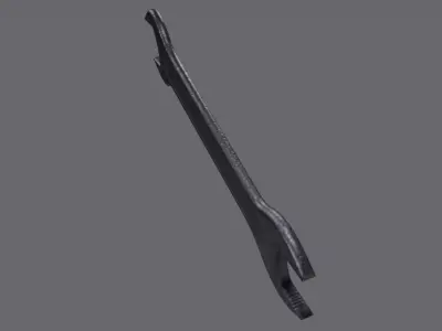 Worn Wrench 36 32  Low-poly 3D model