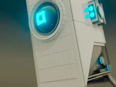 Rigged Rollor Bot 3D model