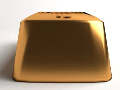 Goldbar 1gram 3D model
