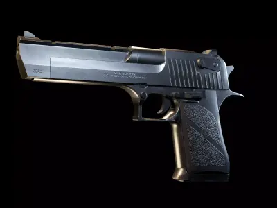 Desert Eagle - Realistic Pistol Low-poly 3D model