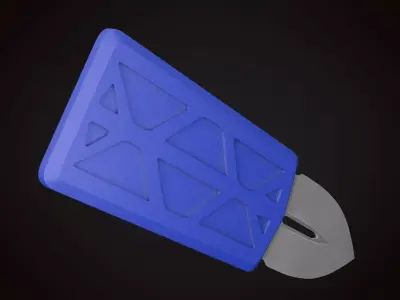 Knife 2 I Low-poly 3D model