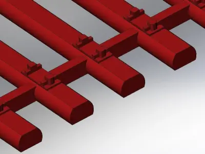 Sleepers for model railway track H0 Free 3D print model
