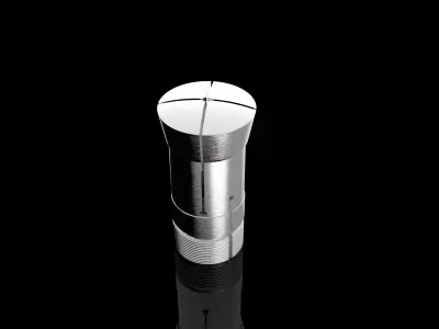 Hardinge 16C Collet - 3mm Square Free 3D model