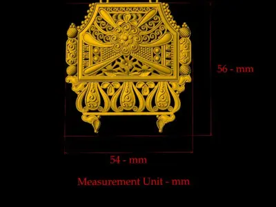 Designer Matt Pendant - 0097 3D print model purchase