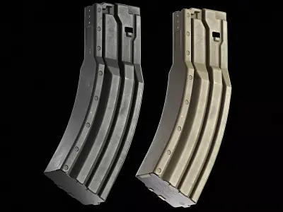 Surefire 60 Rounds AR-15 Stanag Magazine Low-poly 3D model