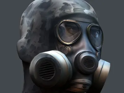 Helmet 3d model military combat Military Low-poly Low-poly 3D model 2