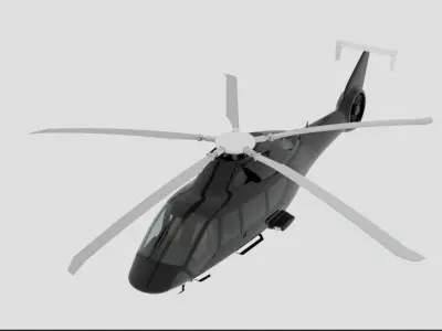 Helicopter 3D model from CGTrader - Textured