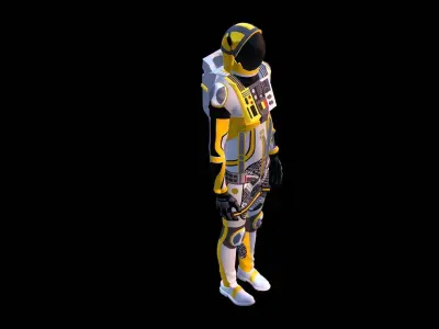 Astronaut Spacesuit Belgium 3D model